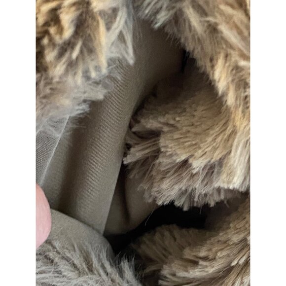 Jack By BB Dakota Tan Faux Fur Open-Front Vest With Lining sz L - Picture 9 of 9